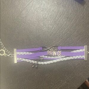 Purple and White Love Prince Bracelet